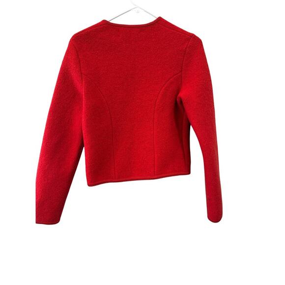 Flawless GEIGER tyrol red wool jacket blazer coat AUSTRIA 38 - Picture 5 of 5